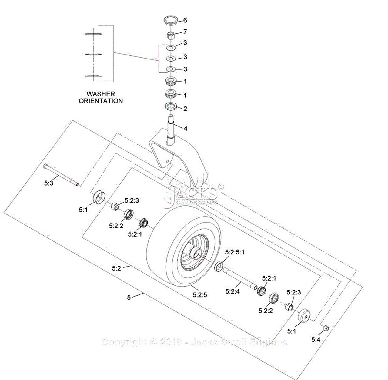 Exmark Lzx Gka B S N Up Parts Diagram For Caster