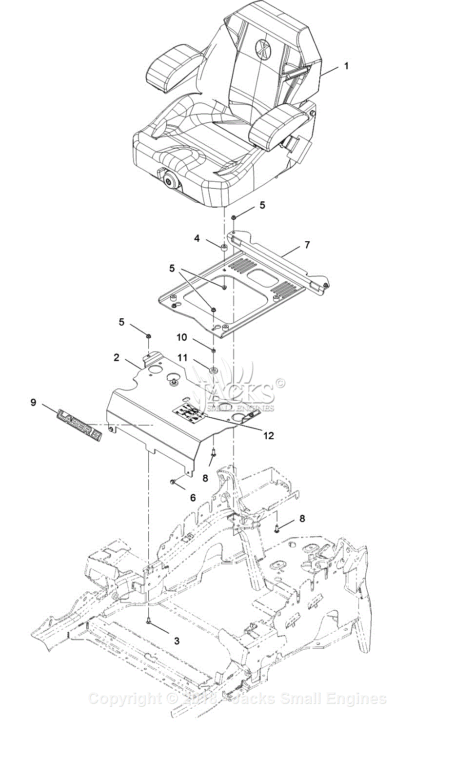 Exmark Lazer Z Parts Diagram