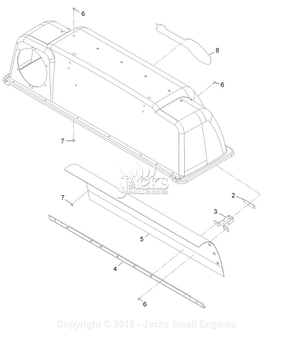 Exmark LZUVQD11 S/N 313,000,000 & Up Parts Diagram for Hood Assembly No ...