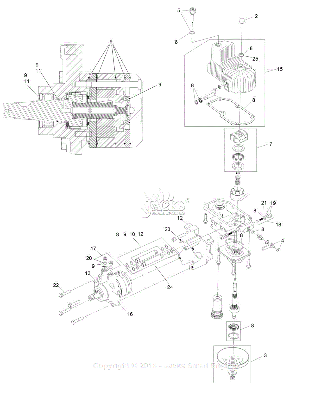 Exmark LZE651GKA484A2 S/N 402,082,300 & Up Parts Diagram for LH Hydro ...