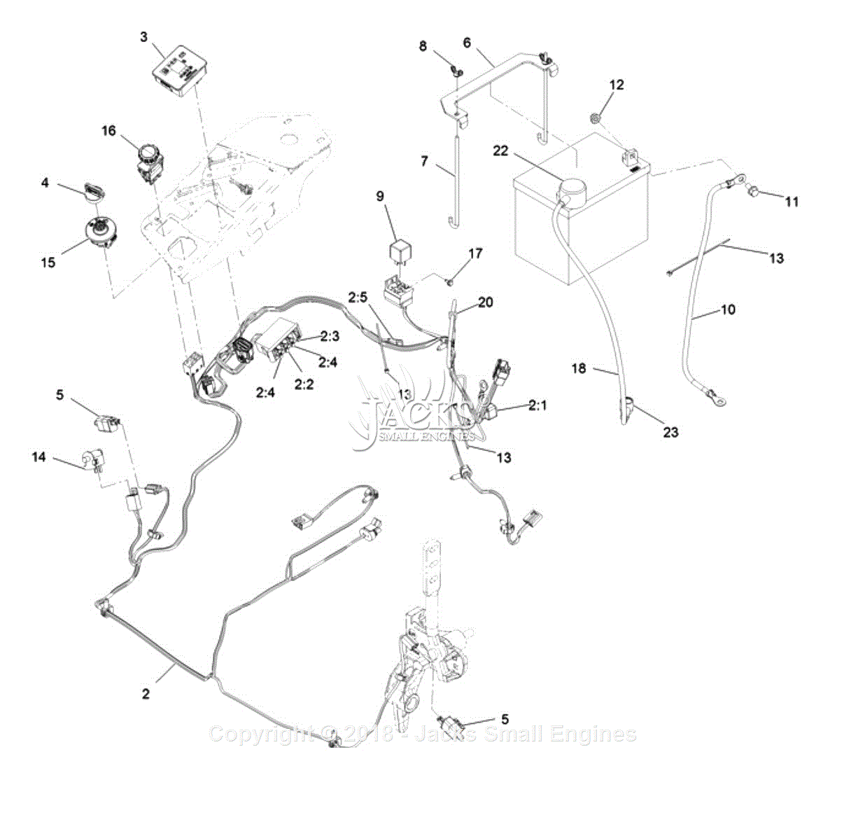 Exmark LZE751GKA604A1 S/N 402,082,300 & Up Parts Diagram for Electrical ...