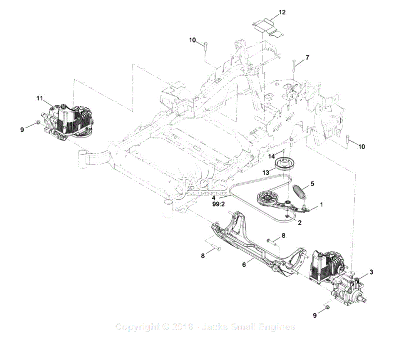 Exmark LZE751GKA604A1 S N 402 082 300 Up Parts Diagram for