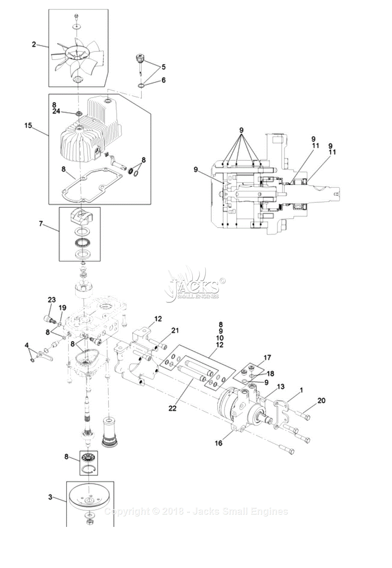 Exmark LZE751GKA60RA1 S/N 402,082,300 & Up Parts Diagram for RH Hydro ...