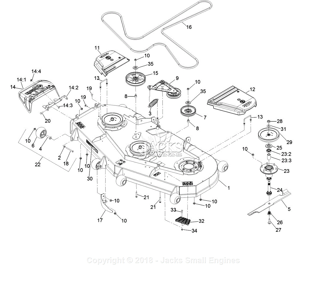 Exmark LZS749AKC724A1 S/N 400,000,000 and Up Parts Diagram for 