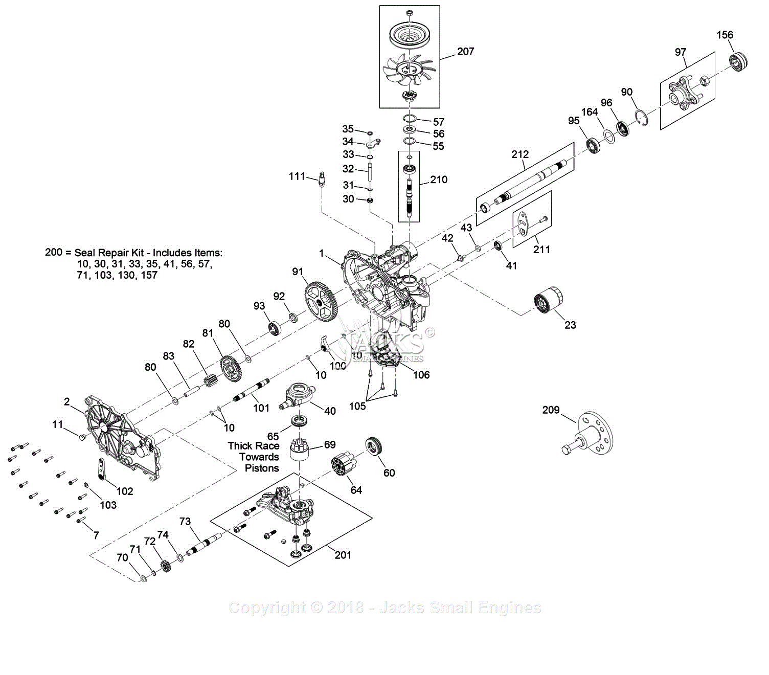 Exmark QZS708GEM60200 S/N 402,082,300 & Up Parts Diagram for RH ...