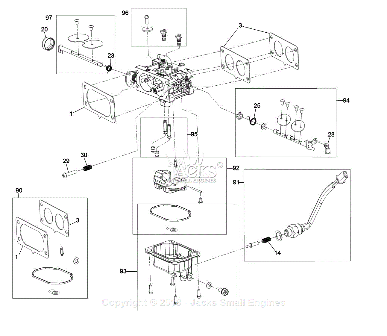 Exmark kawasaki carburetor sale