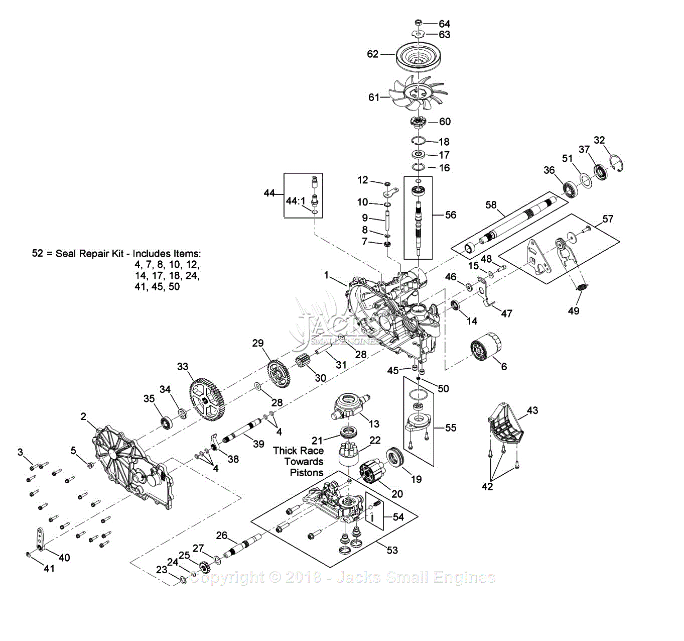 Exmark Arx541cka30000 S N 402,082,300 & Up Parts Diagram For Lh 