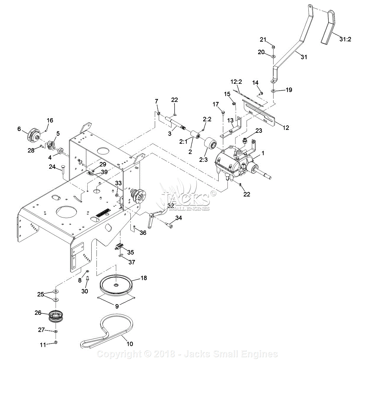 Exmark MGS481CKA36200 S/N 316,000,000 & Up Parts Diagram for Engine ...