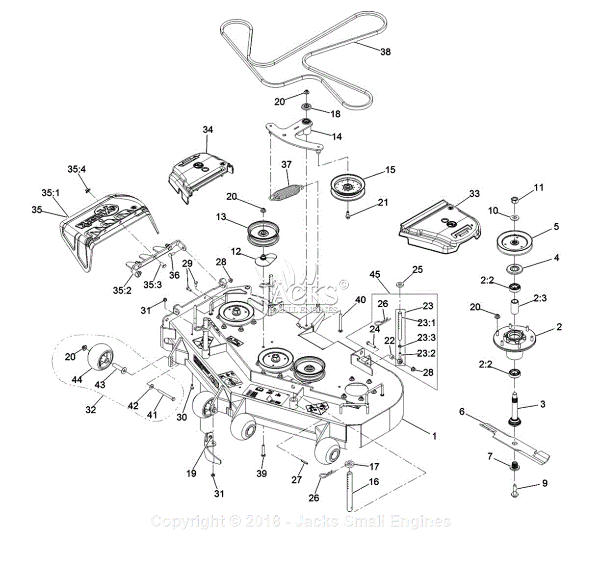 Exmark TTS481GKA48300 S/N 400,000,000 and Up Parts Diagram for 