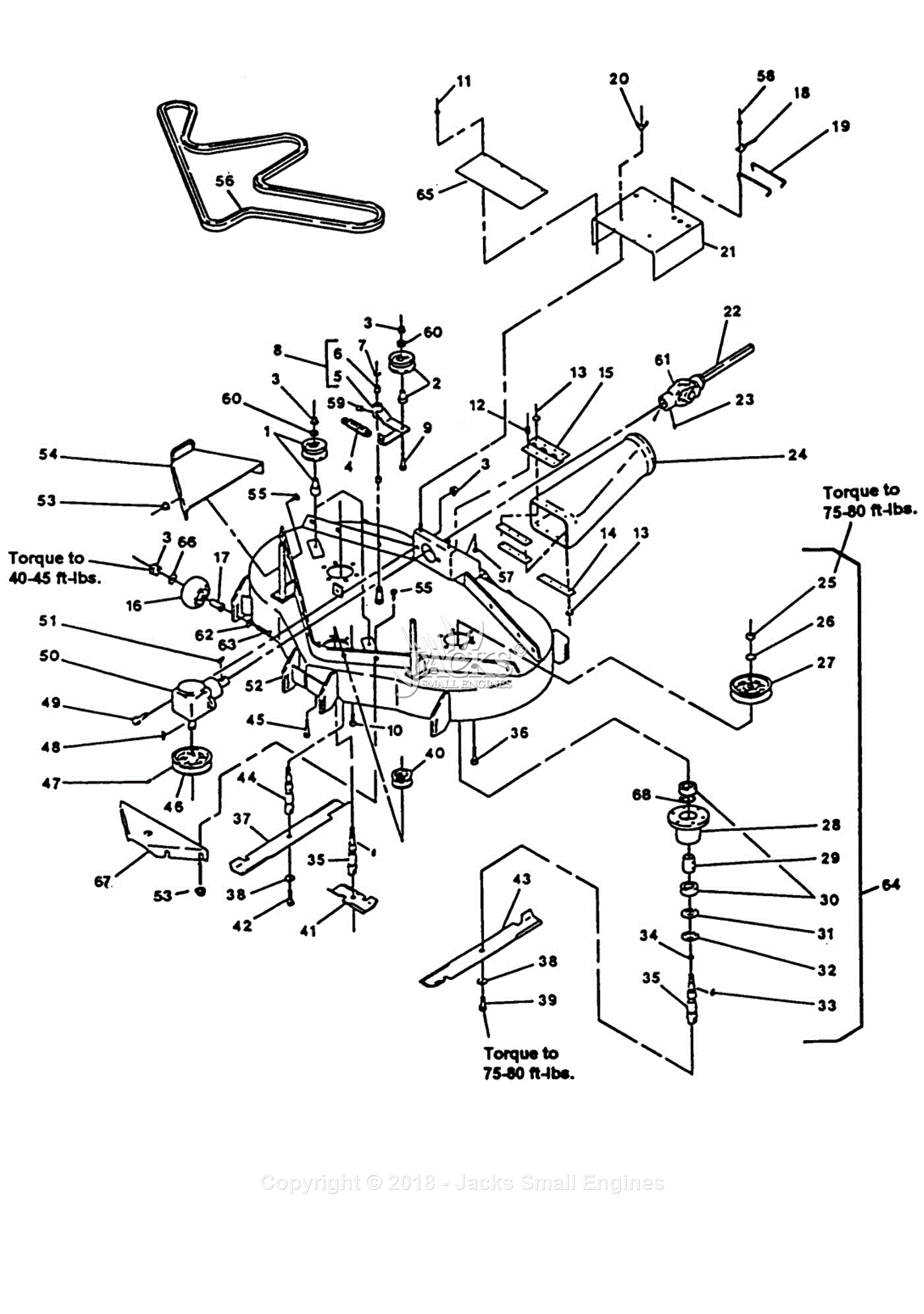 Exmark Mower Deck Parts Diagram