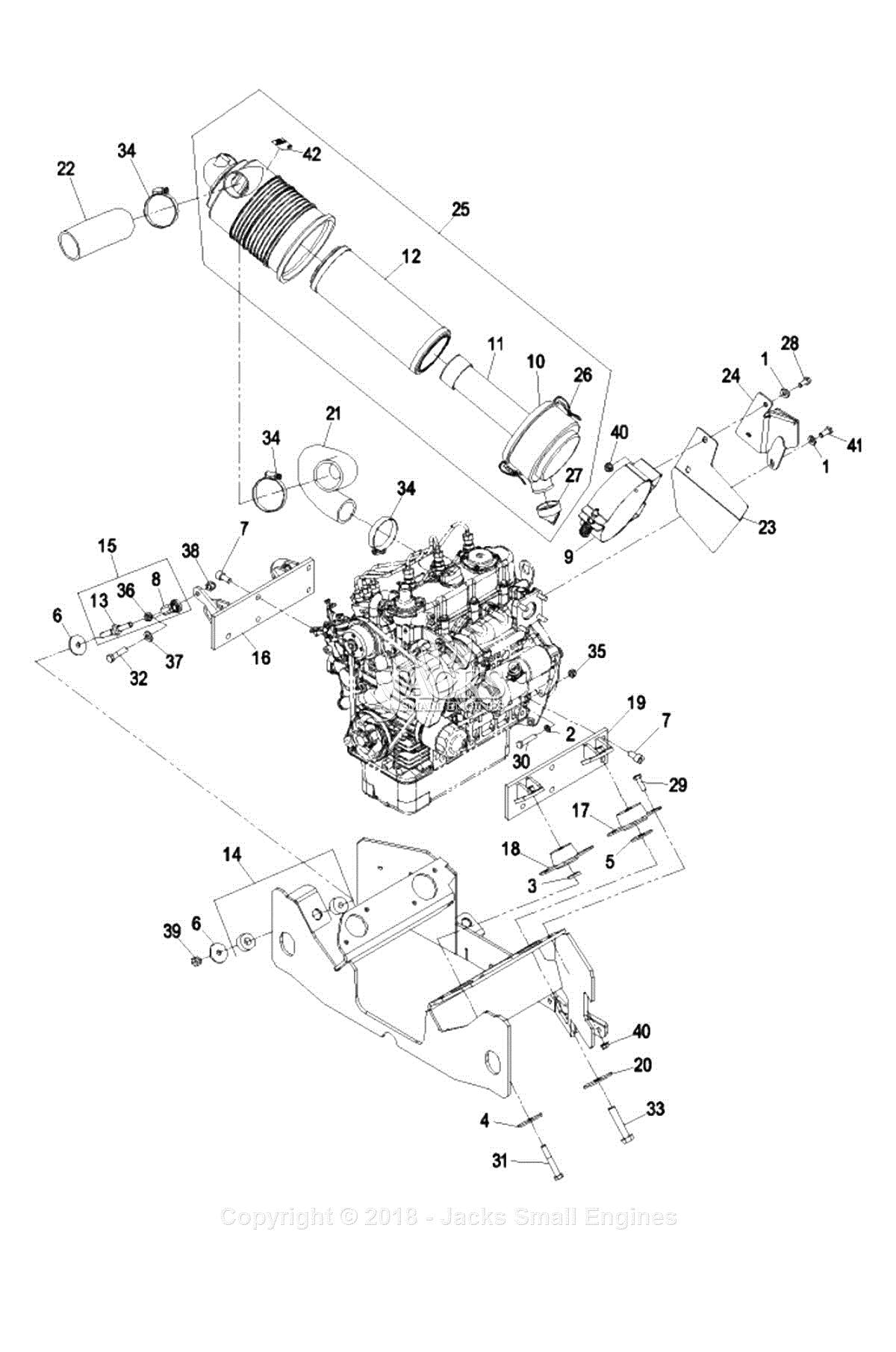 Exmark FR23KC (SN 670,000-719,999) [2007] Parts Diagram for Engine ...