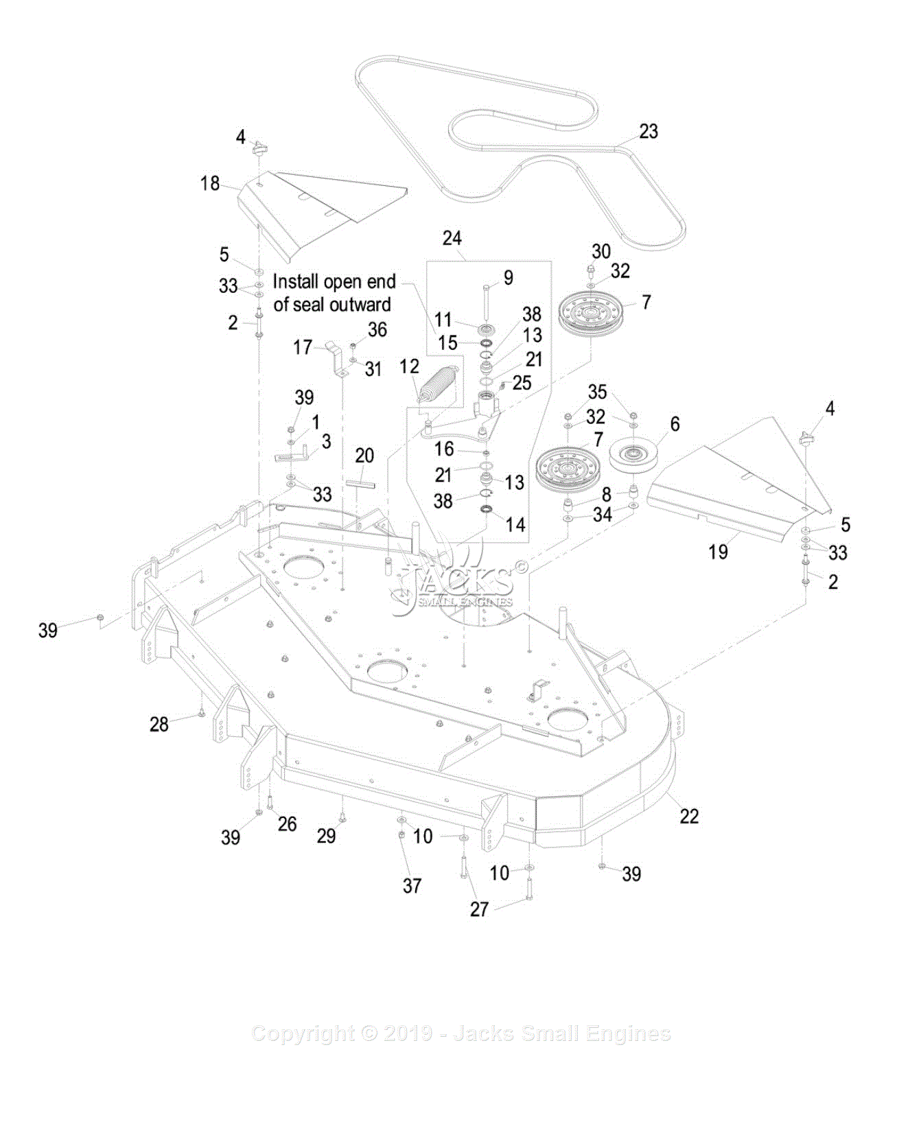 Exmark LZ27KC605 (SN 670,000-719,999) [2007] Parts Diagram for 