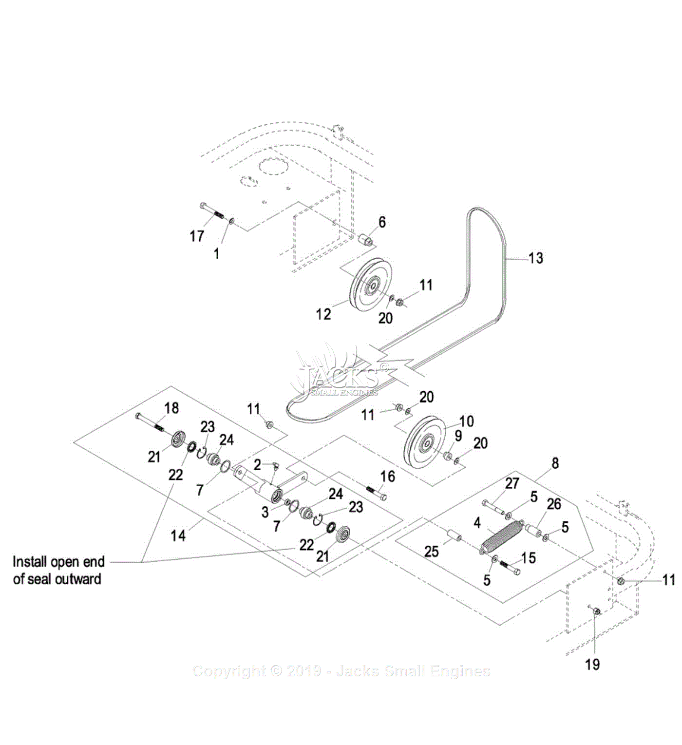 Exmark LZ28KC665 (SN 600,000-669,999) [2006] Parts Diagram for 