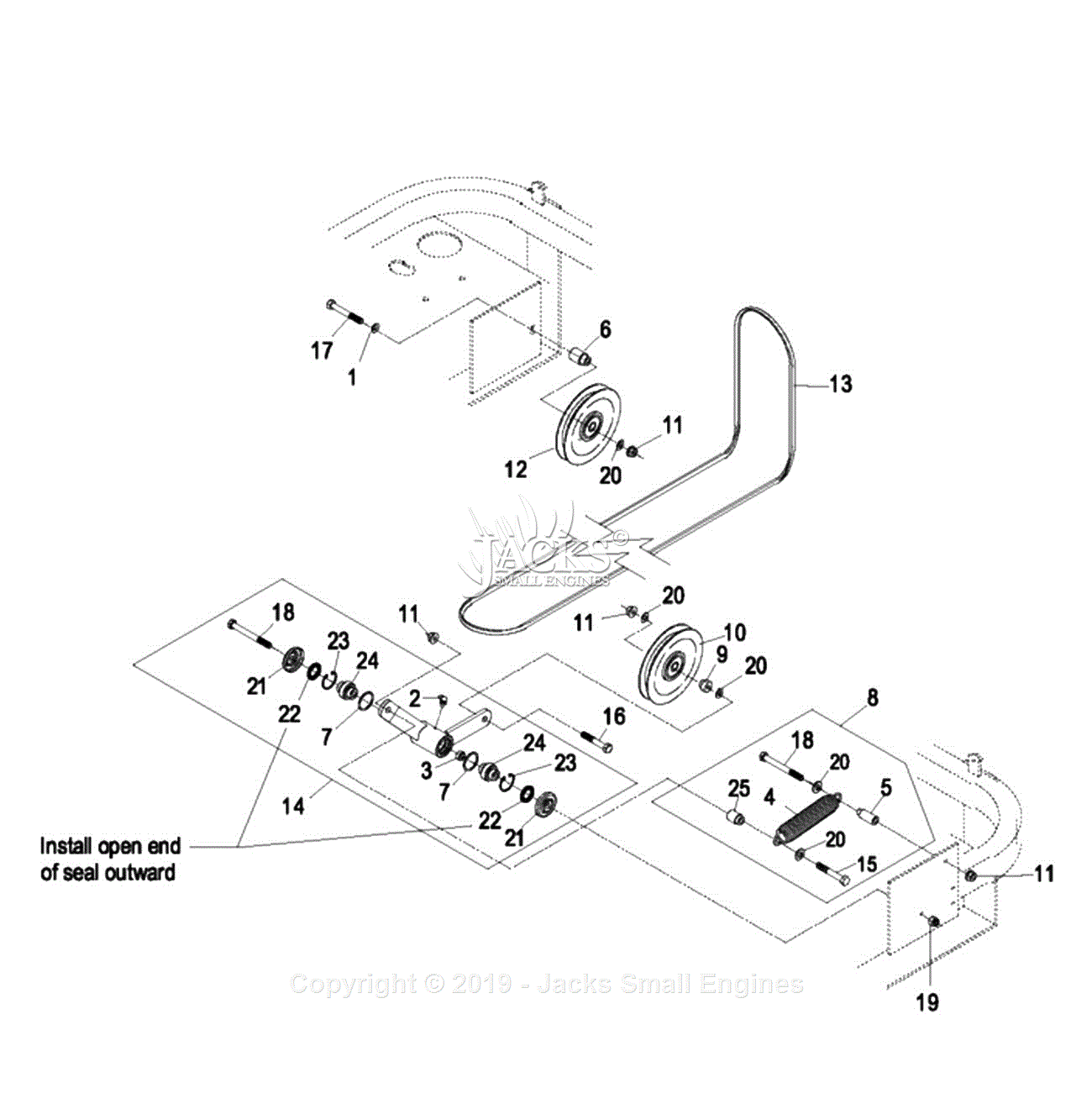 Exmark LAS28KA604 (SN 670,000-719,999) [2007] Parts Diagram for Engine ...