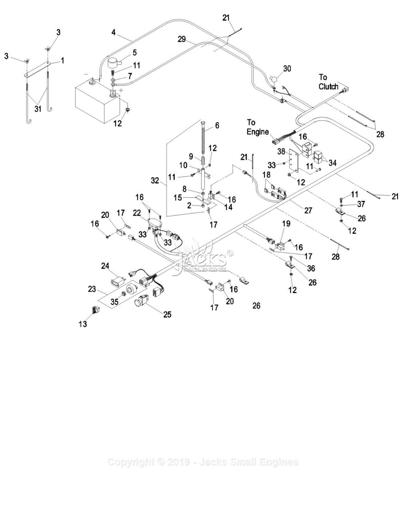Exmark LAS25KC604 (SN 720,000-789,999) Parts Diagram for Kohler 