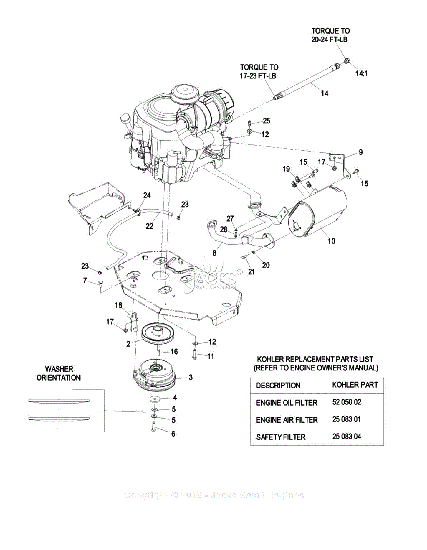 Exmark LZAS23KC524 (SN 790,000-849,999) Parts Diagram for Engine 