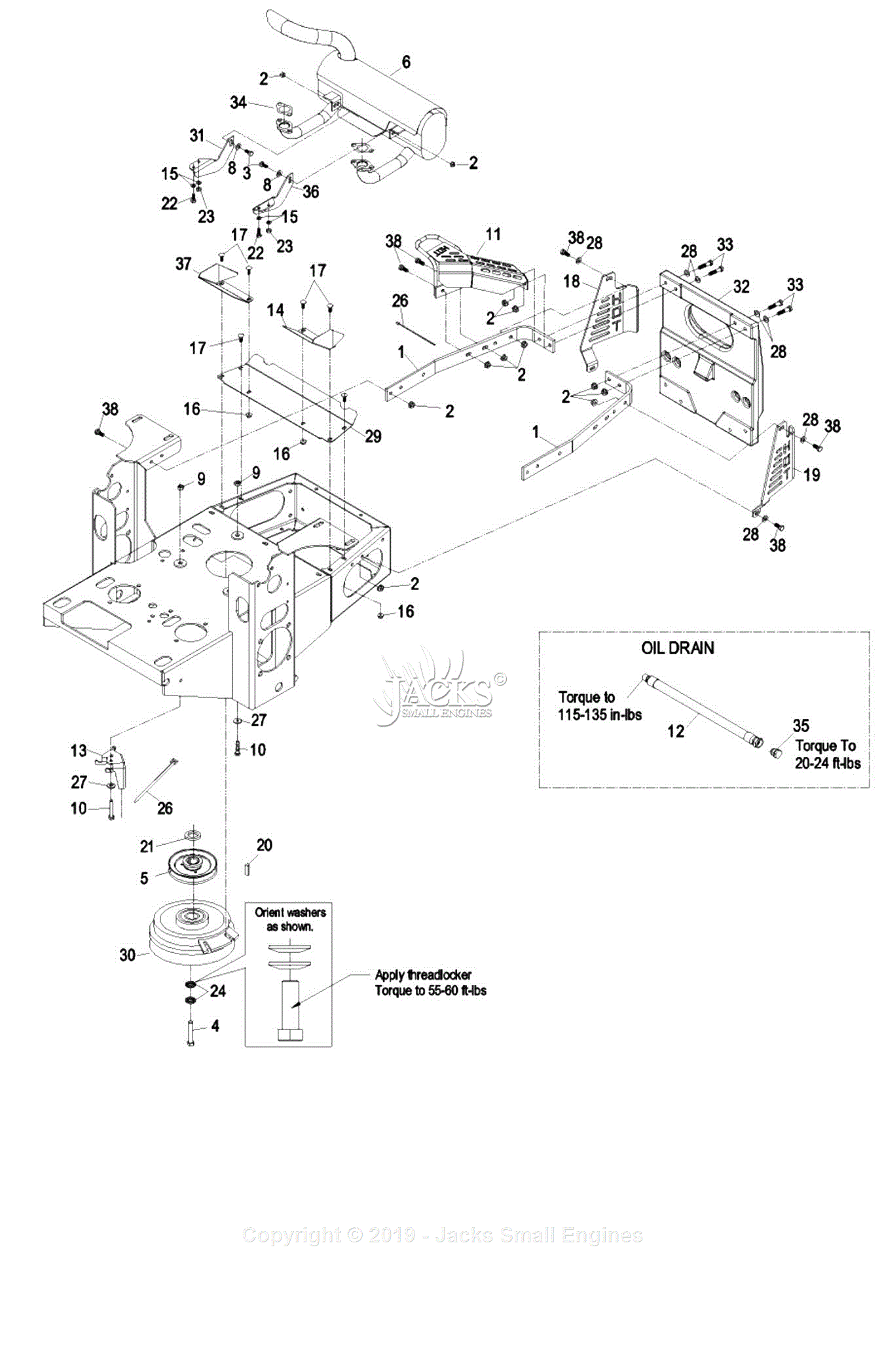 Exmark LHP23KC523 (SN 720,000-789,999) Parts Diagram for Engine Group