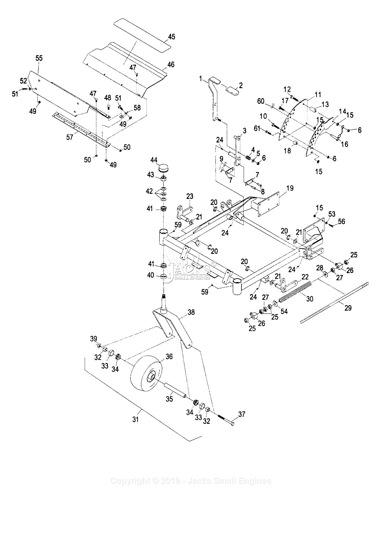 Exmark LHP5223KA (SN 220,000-251,999) [2000] Parts Diagram for Front ...