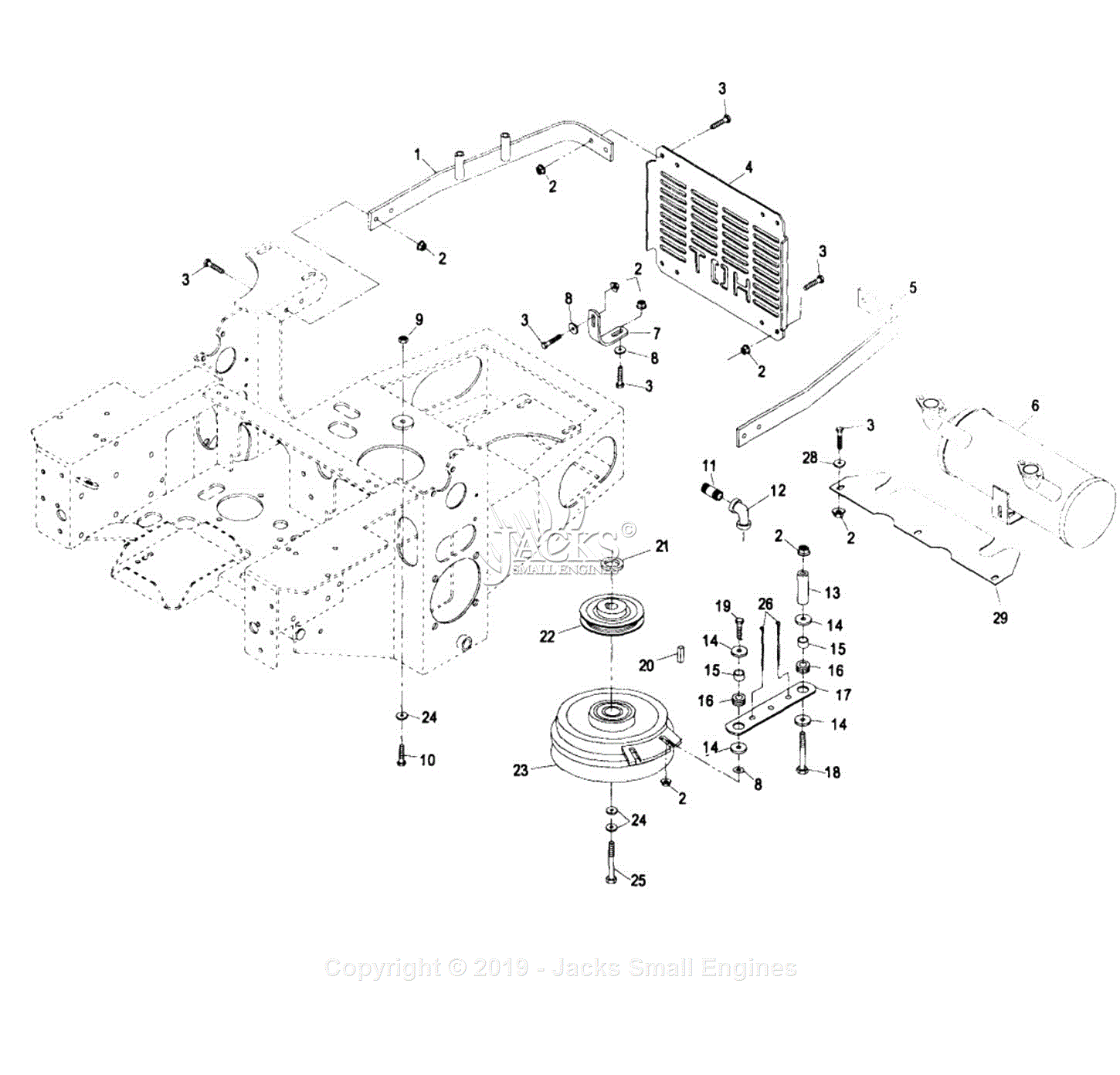 Exmark LHP4417KA (SN 190,000219,999) [1999] Parts Diagram for Engine Group