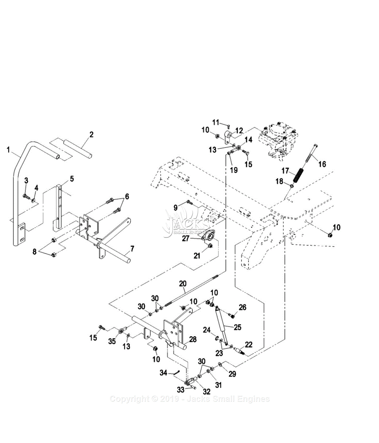 Exmark LHP4419KA (SN 260,000-319,999) [2001] Parts Diagram for Motion ...