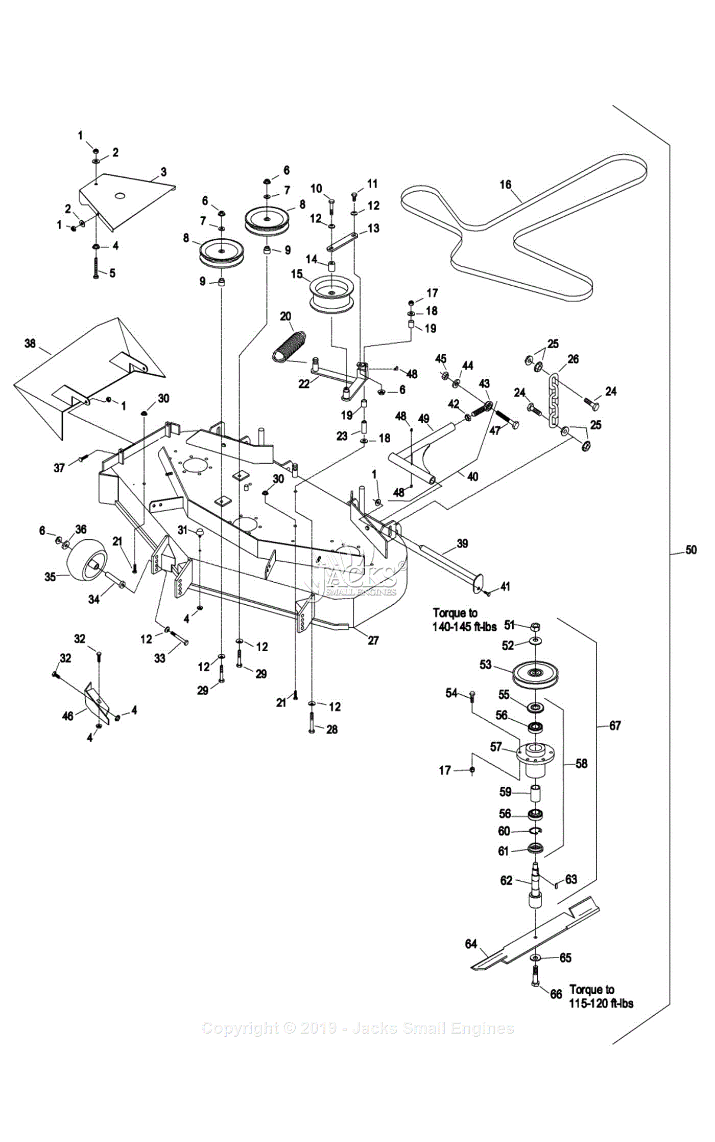 Exmark LHP5223KC (SN 370,000-439,999) [2003] Parts Diagram for 