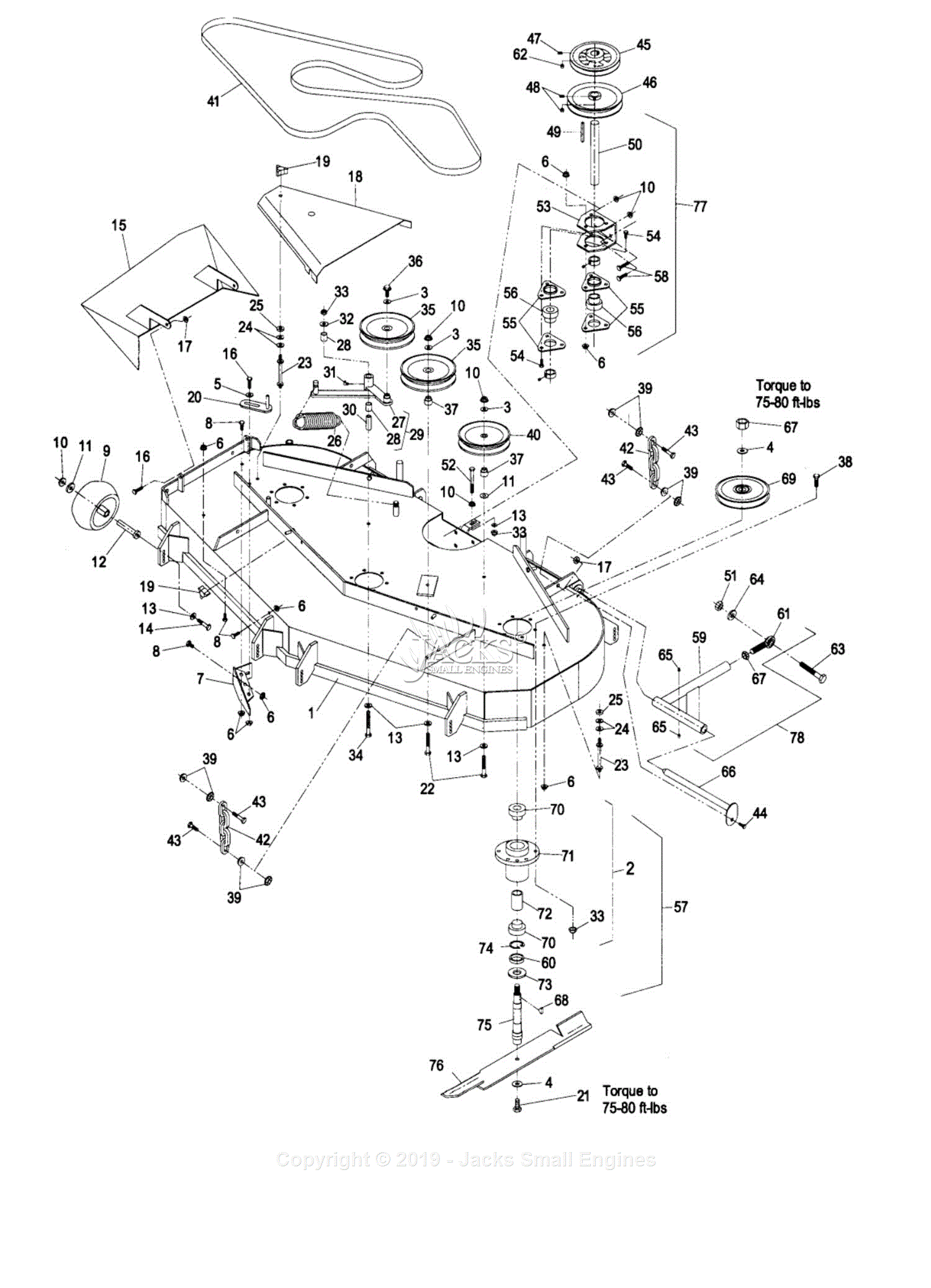 Exmark LZ25KC604 S/N 190,000-219,999 (1999) Parts Diagram for 60