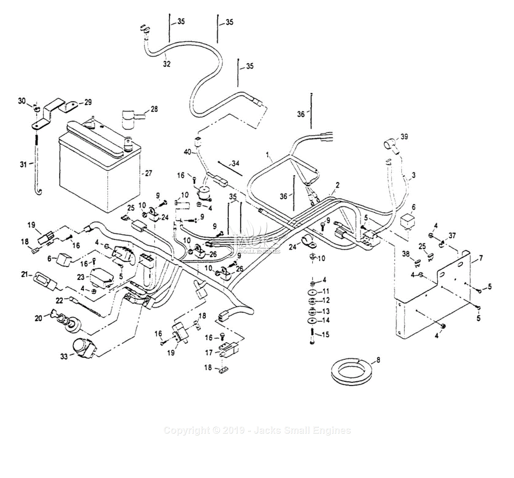 Exmark LZ26KC604 S/N 220,000251,999 (2000) Parts Diagram for Kohler 26