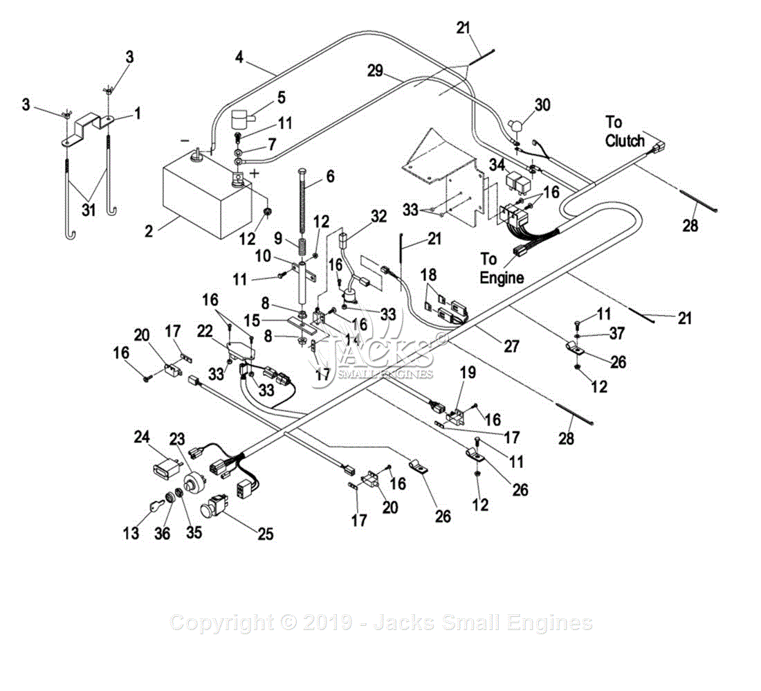 Exmark LZ25KC604 S/N 260,000-319,999 (2001) Parts Diagram for Kohler 23 ...