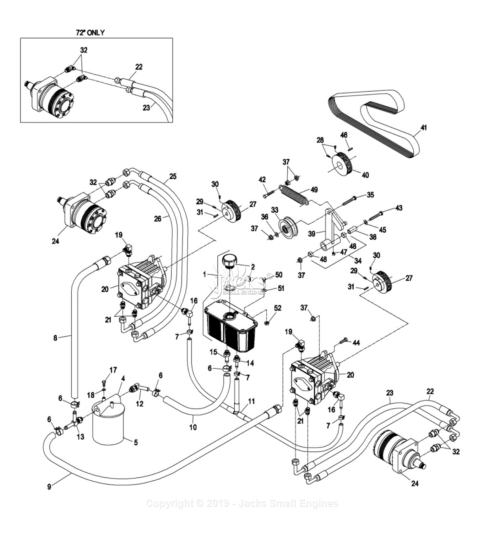Exmark LZ23KC604 S/N 370,000-439,999 (2003) Parts Diagram for 