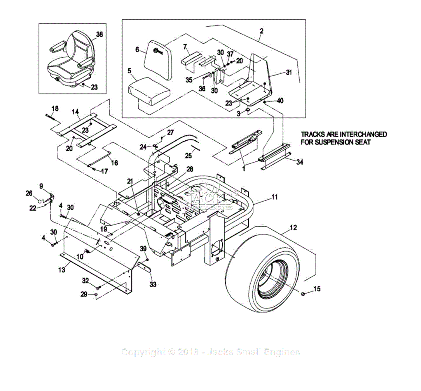 Exmark LZ27KC604 S/N 370,000-439,999 (2003) Parts Diagram for Main 