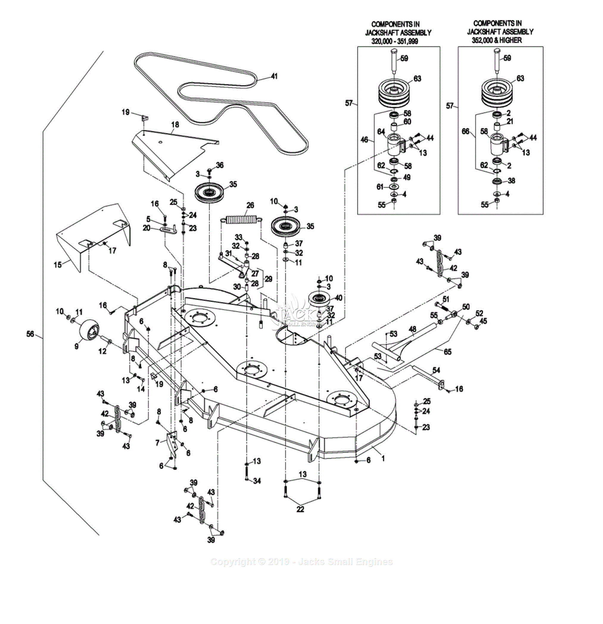 Exmark LZ27DD724 S/N 320,000-369,999 (2002) Parts Diagram for 72