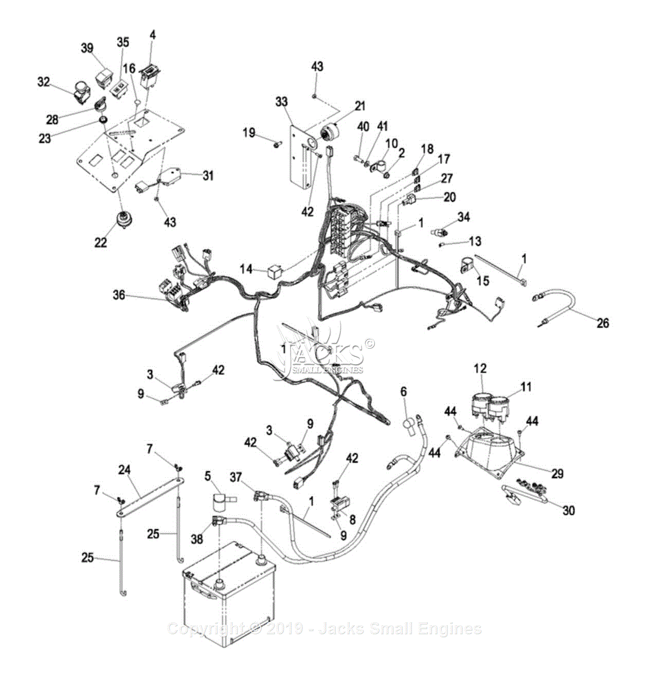 Exmark Lxs35bv725 S N 600,000-669,000 (2006) Parts Diagram For 