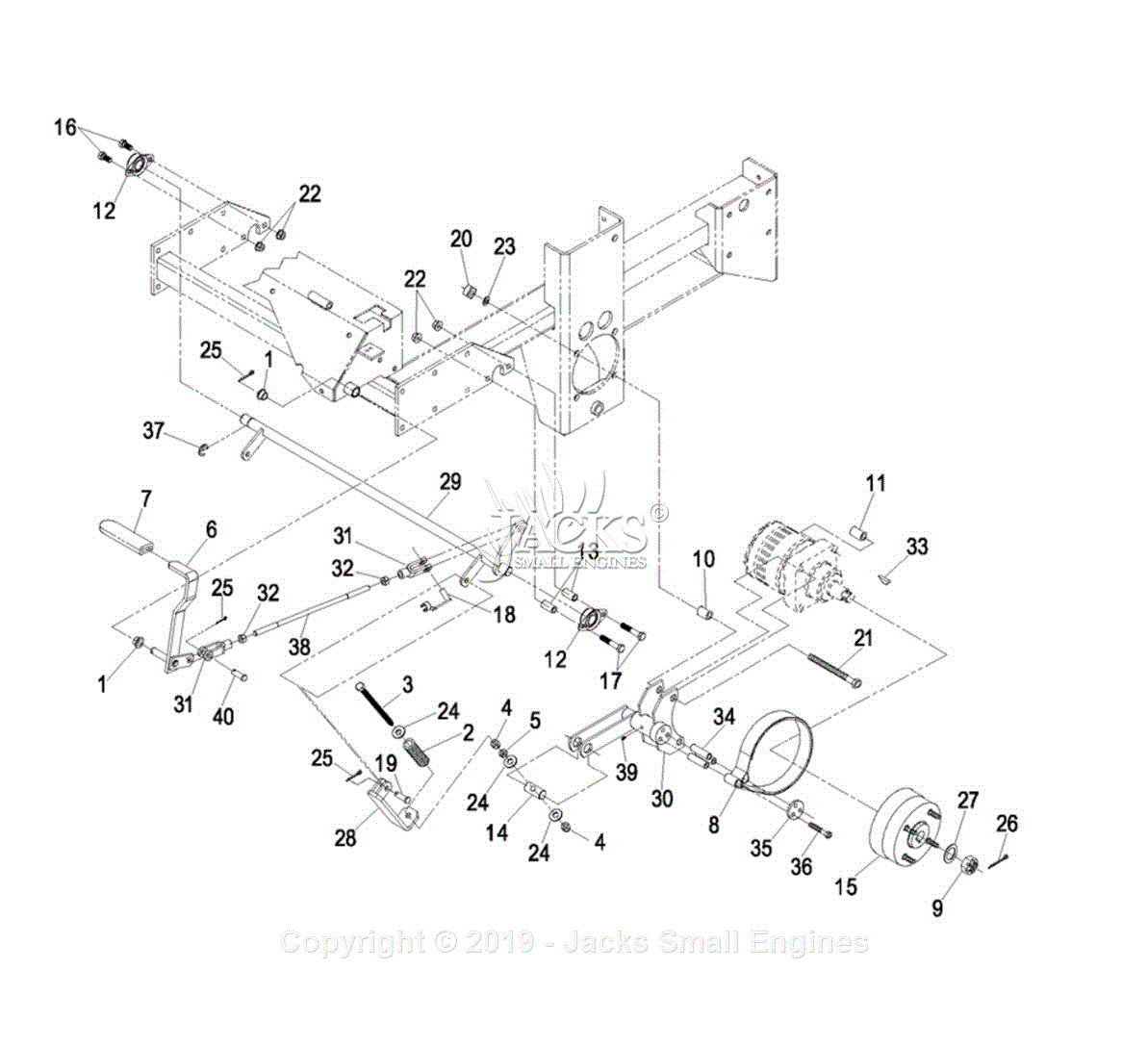 Exmark LXS25KD665 S/N 600,000-669,000 (2006) Parts Diagram for Park ...