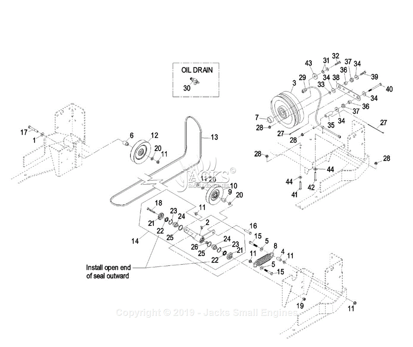 Exmark LZ31BV724 S/N 440,000-509,999 (2004) Parts Diagram for 
