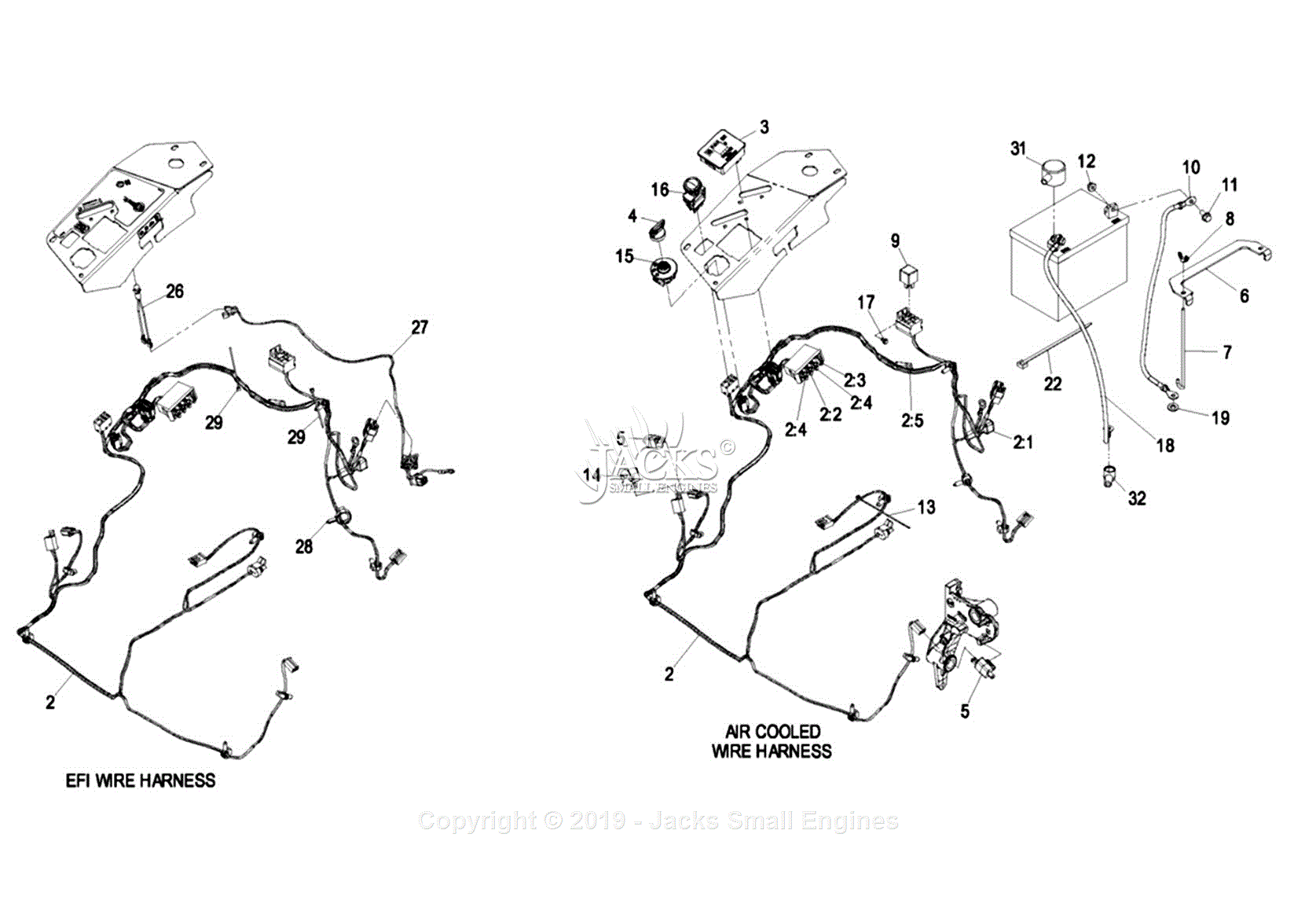 Exmark LZZ29KA606 S N 850 000 Up Parts Diagram for Electrical Group