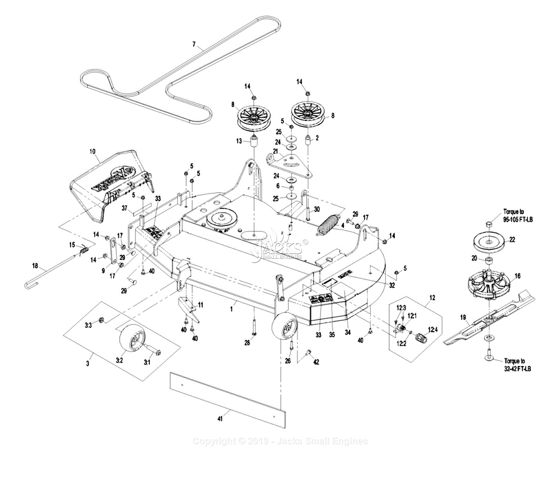 Exmark QST22BE482 S/N 790,000 - 849,999 Parts Diagram for ...