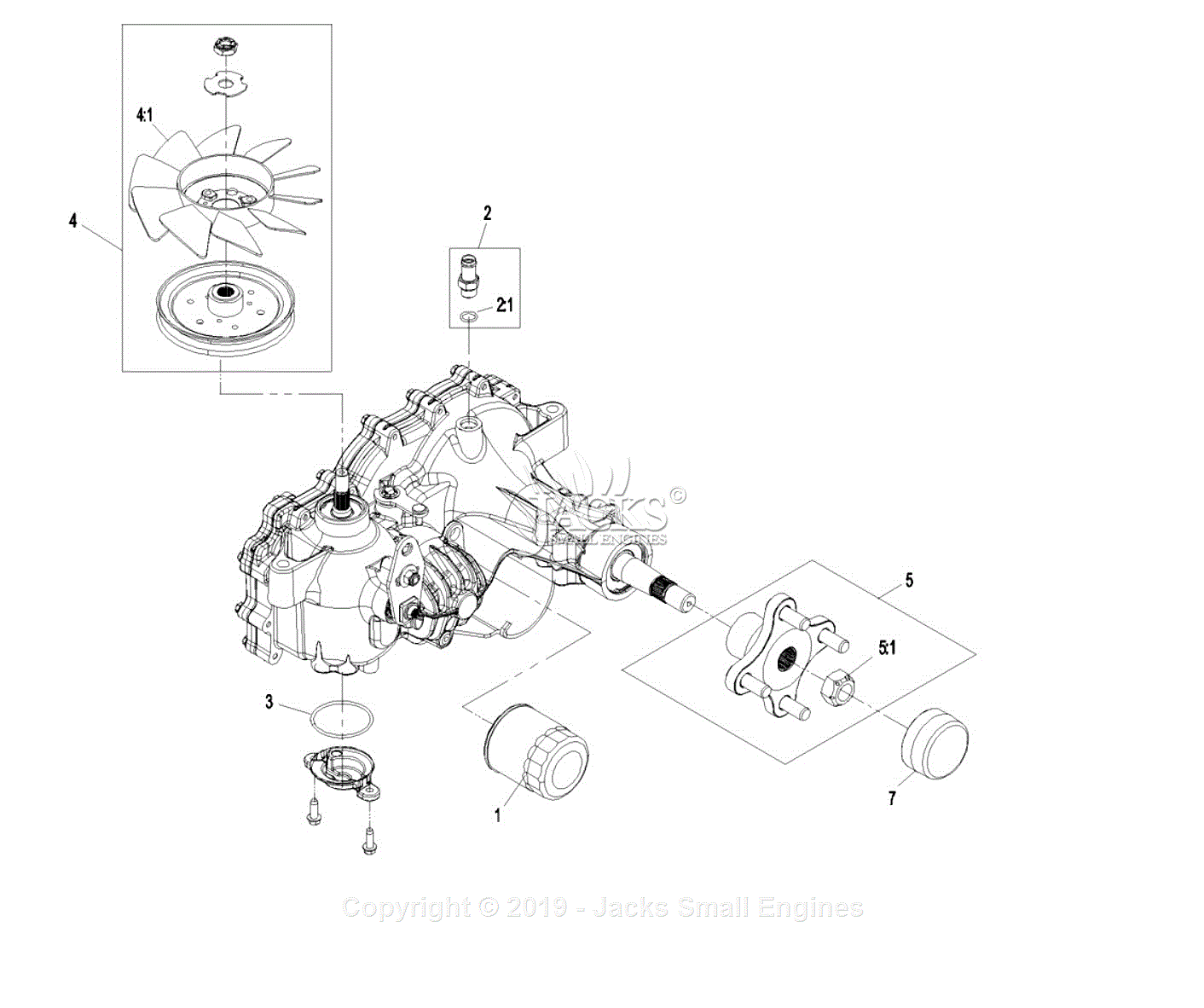Exmark QST22BE482 S/N 850,000 - 919,999 Parts Diagram for 