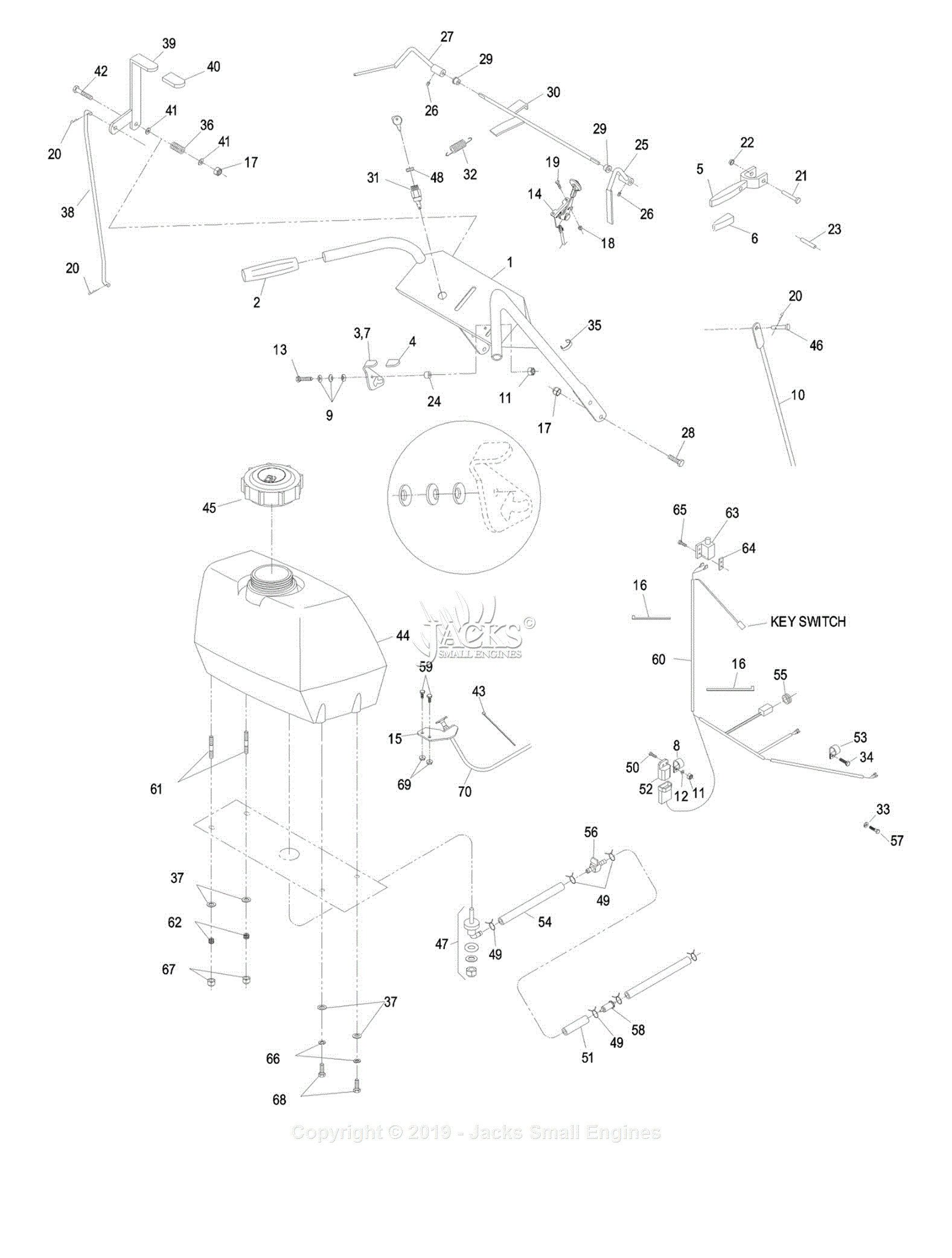 Exmark M15KA322P S/N 670,000719,999 (2007) Parts Diagram for Pistol