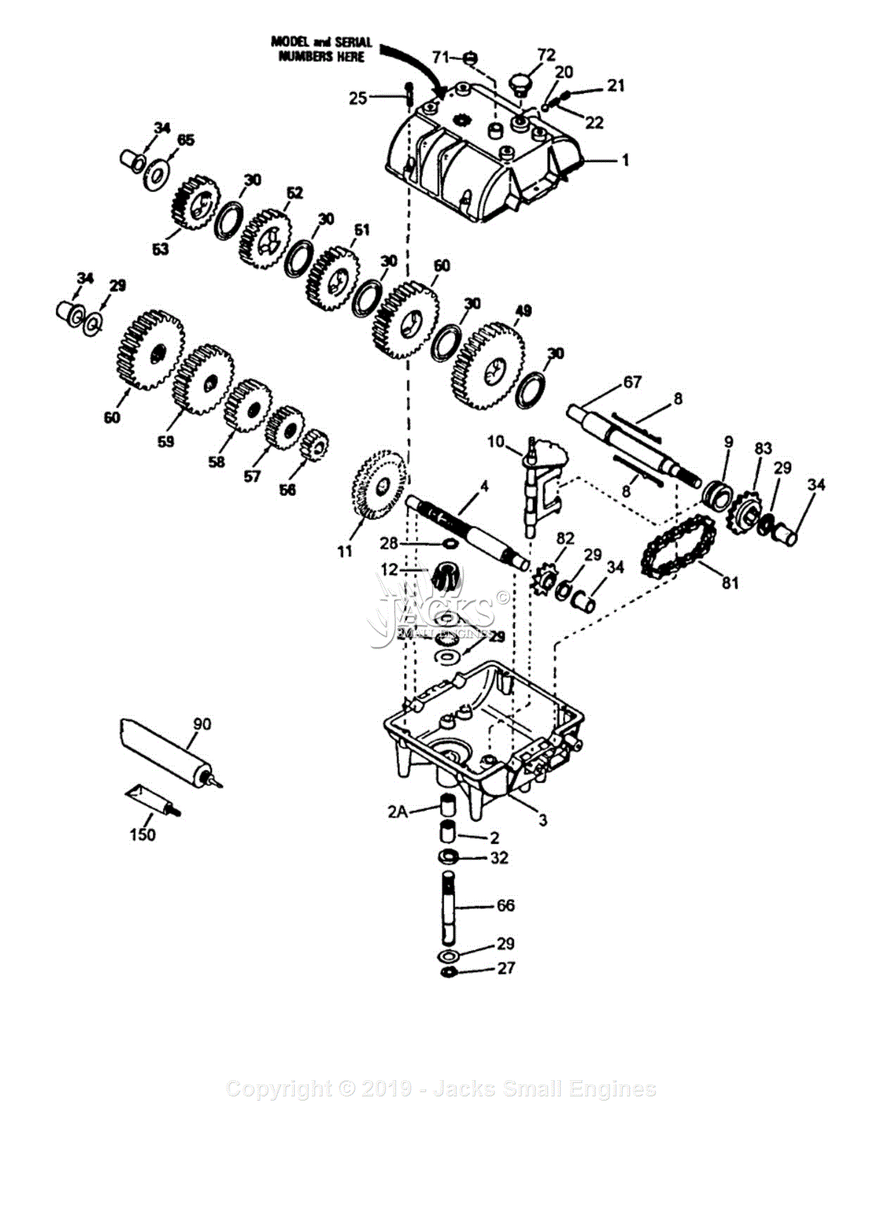 Exmark M52-16BV-5 S/N 90,000-101,999 (1994) Parts Diagram for Peerless ...