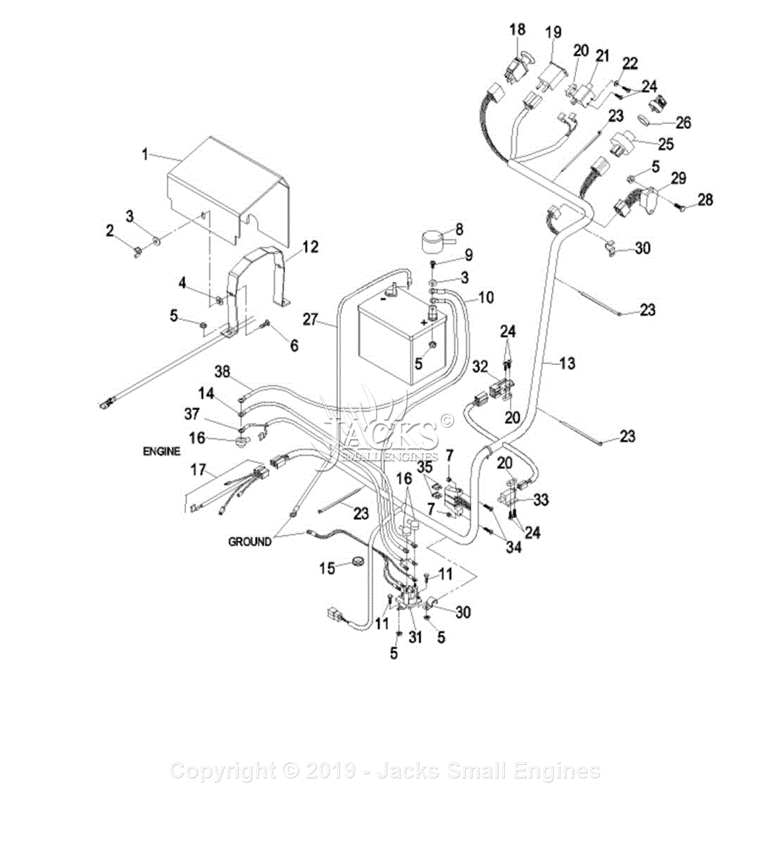 John Deere 790 clutch return spring/parts diagram