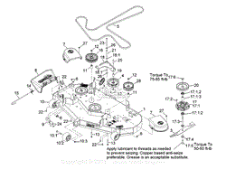 Exmark PNE24KA522 S/N 920,000 & Up Parts Diagram for Deck Assembly