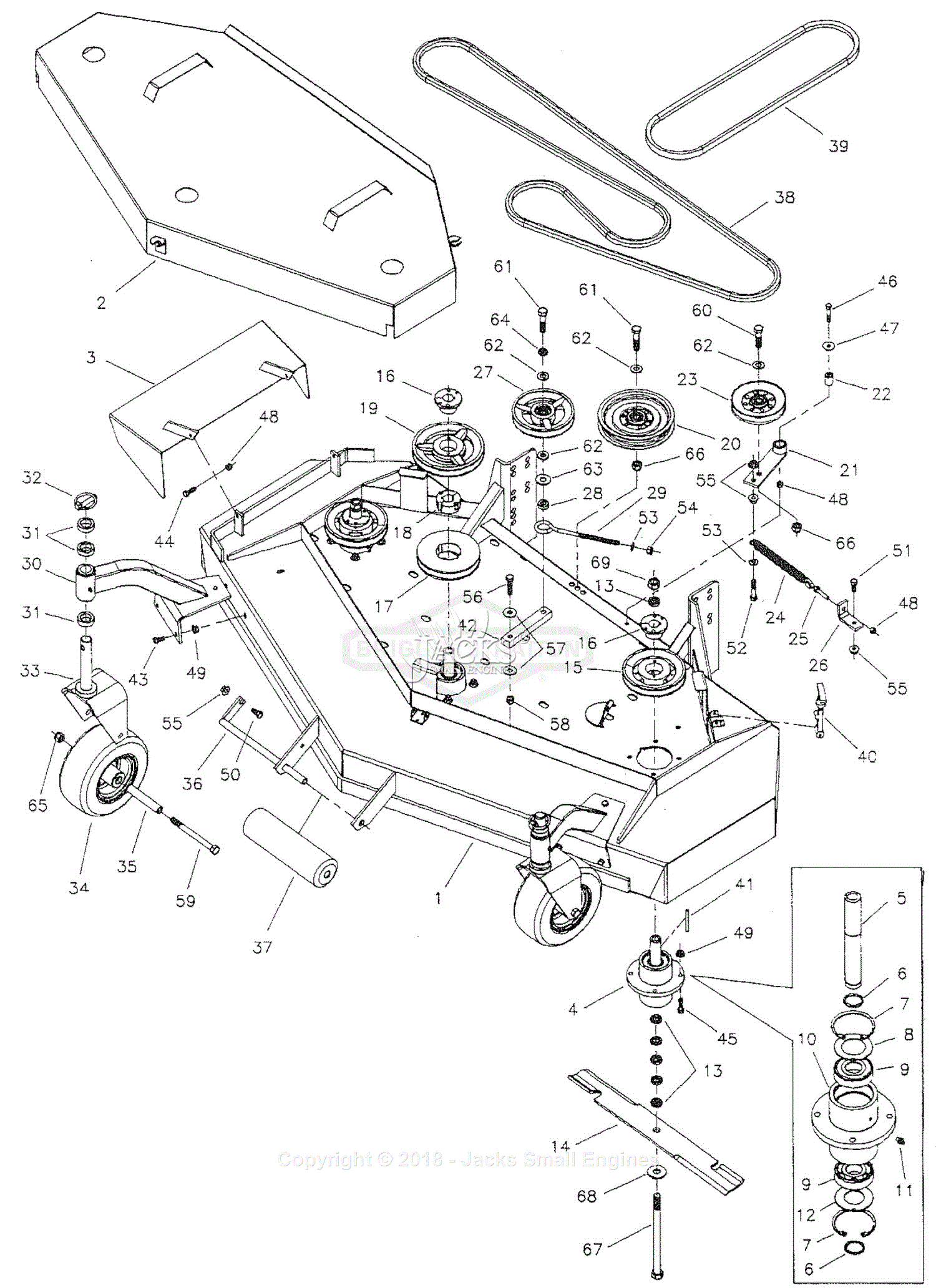 Ferris 320 - 20HP Briggs & Stratton Parts Diagram for 61