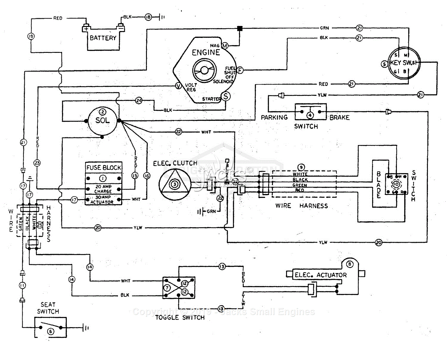 Ferris H1820b - Hydro Drive, 18hp Briggs & Stratton (s N: H1360 & Above 