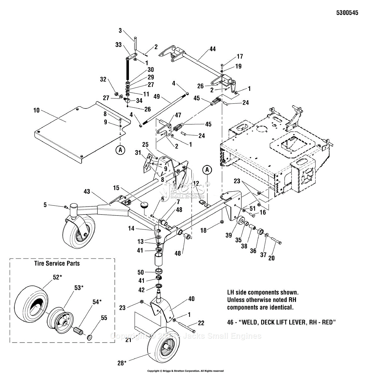 Ferris Attachments Parts Diagram for 61