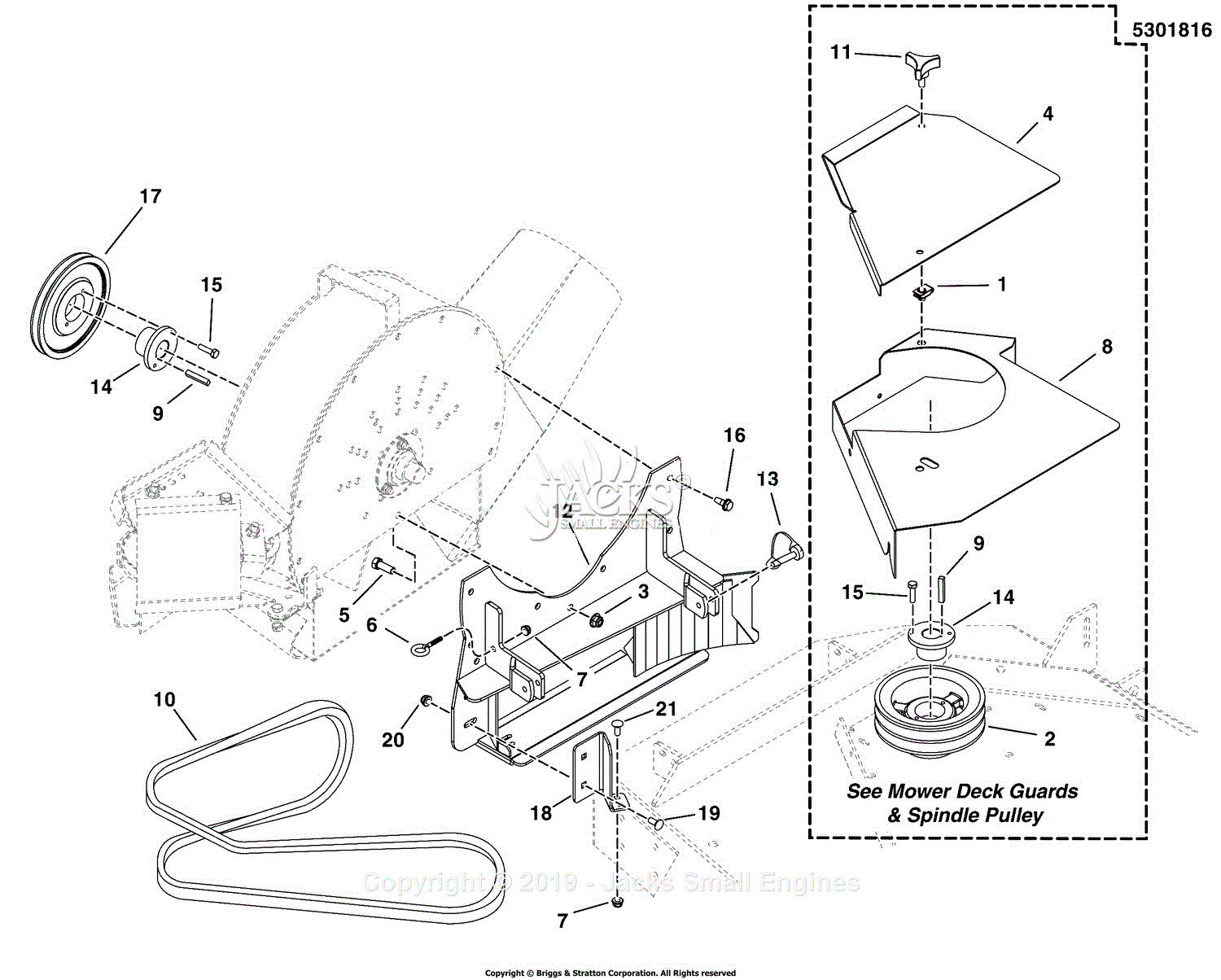 Ferris 5600469 - 61" EZ Dump XL 14 cu. ft. Hopper (IS3100Z) Parts