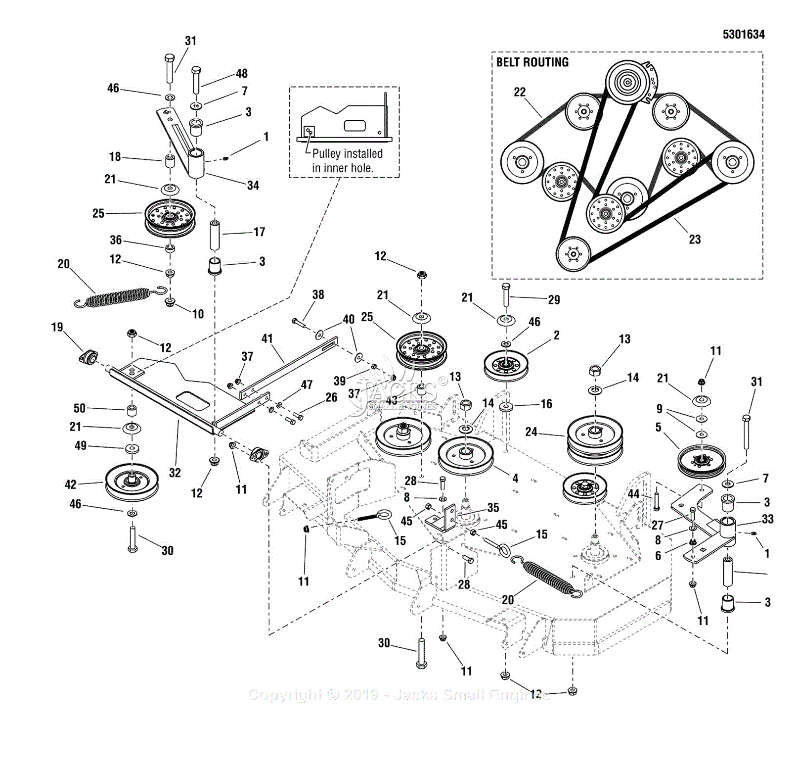 Ferris Assemblies for 5900779 Evolution Series w/ 48" Mower Deck