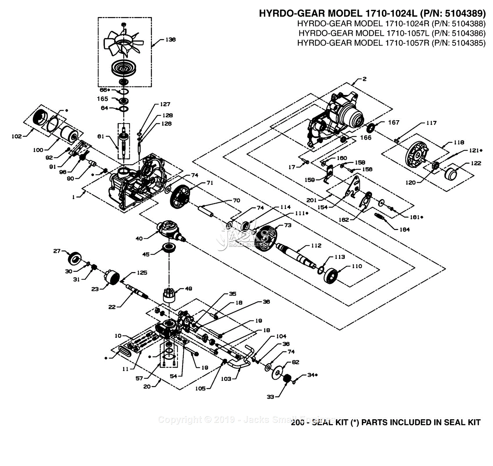 Ferris Assemblies for 5901516 - F160Z Series w/ 48