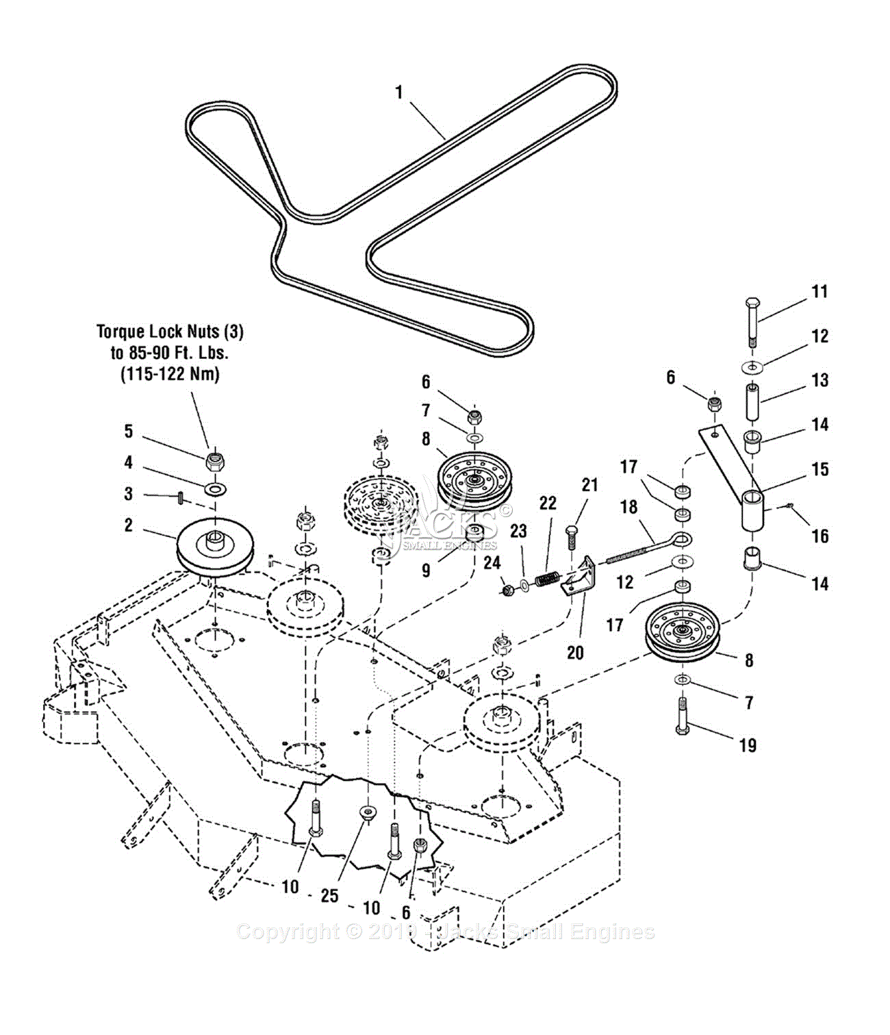 Ferris Assemblies for 5901051 - IS1000Z Series w/ 52