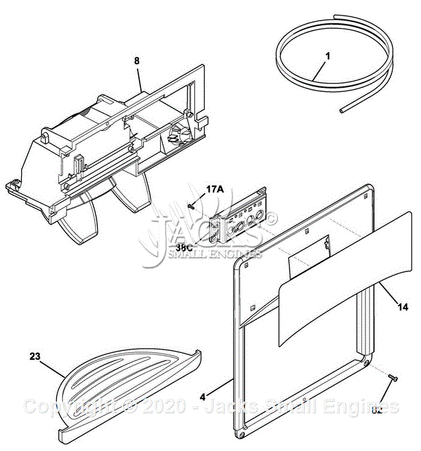 Frigidaire FFSS2315TS0 Parts Diagram for Ice & Water Dispenser