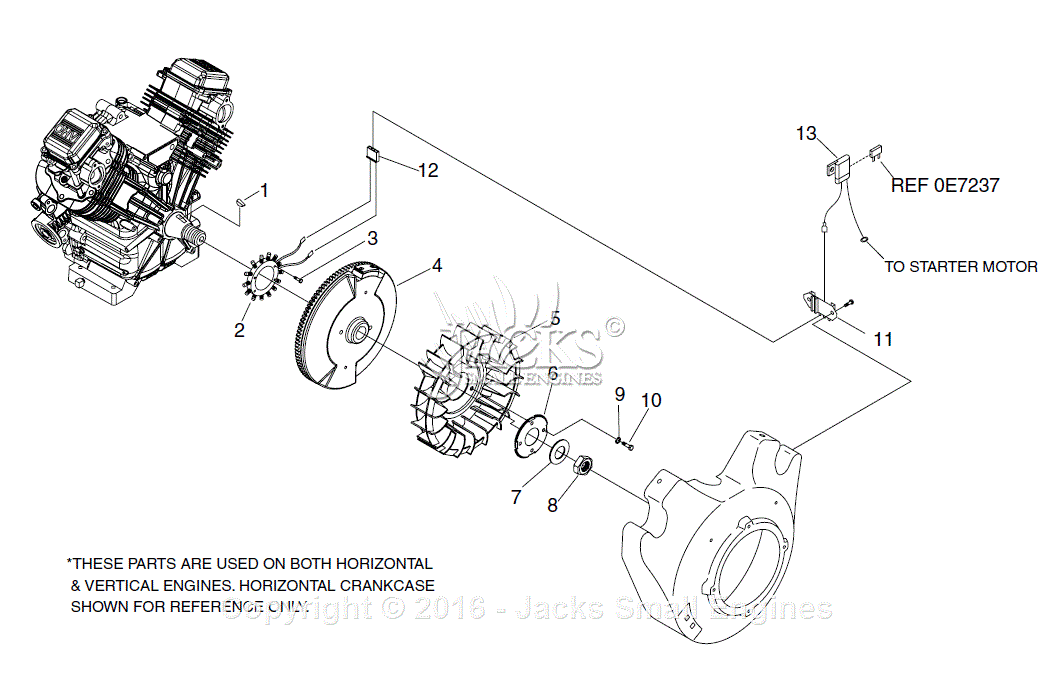 Generac 004806-0 (GTV990) Parts Diagram for Flywheel